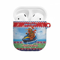 New Zealand Christmas AirPods Case Funny Jet Ride Kiwi Xmas - Polynesian Pride