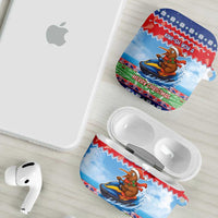 New Zealand Christmas AirPods Case Funny Jet Ride Kiwi Xmas - Polynesian Pride