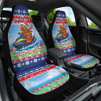 New Zealand Christmas Car Seat Cover Funny Jet Ride Kiwi Xmas - Polynesian Pride