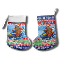 New Zealand Christmas Stocking Funny Jet Ride Kiwi Xmas - Polynesian Pride