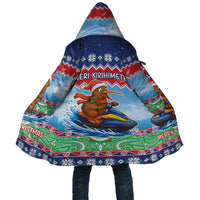 New Zealand Christmas Cloak Funny Jet Ride Kiwi Xmas - Polynesian Pride