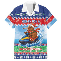 New Zealand Christmas Family Matching Short Sleeve Bodycon Dress and Hawaiian Shirt Funny Jet Ride Kiwi Xmas - Polynesian Pride