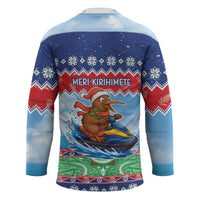 New Zealand Christmas Hockey Jersey Funny Jet Ride Kiwi Xmas - Polynesian Pride