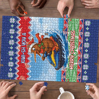 New Zealand Christmas Puzzle Funny Jet Ride Kiwi Xmas - Polynesian Pride