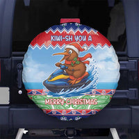 New Zealand Christmas Spare Tire Cover Funny Jet Ride Kiwi Xmas - Polynesian Pride