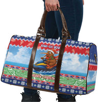 New Zealand Christmas Travel Bag Funny Jet Ride Kiwi Xmas - Polynesian Pride