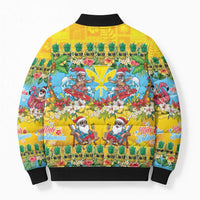 Hawaii Christmas Bomber Puffer Jacket Mele Kalikimaka Tropical Vibes - Polynesian Pride