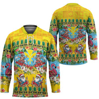 Hawaii Christmas Hockey Jersey Mele Kalikimaka Tropical Vibes - Polynesian Pride