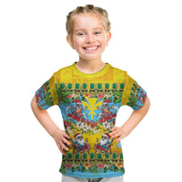 Hawaii Christmas Kid T Shirt Mele Kalikimaka Tropical Vibes - Polynesian Pride