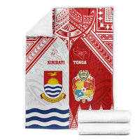 Tonga And Kiribati Blanket Coat Of Arms Polynesian Pattern LT05 - Polynesian Pride