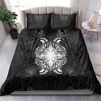 New Zealand Matariki Bedding Set Maori Moko Black Galaxy