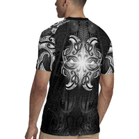 New Zealand Matariki Rugby Jersey Maori Moko Black Galaxy