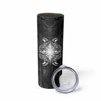 New Zealand Matariki Skinny Tumbler Maori Moko Black Galaxy