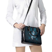 New Zealand Matariki Waita Shoulder Handbag Maori Moko Dark Blue Galaxy