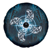 New Zealand Matariki Waita Spare Tire Cover Maori Moko Dark Blue Galaxy