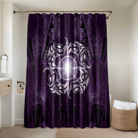 New Zealand Matariki Waipunarangi Bathroom Set Maori Moko Purple Galaxy