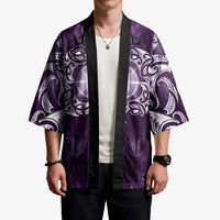 New Zealand Matariki Waipunarangi Kimono Maori Moko Purple Galaxy