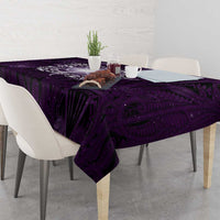 New Zealand Matariki Waipunarangi Tablecloth Maori Moko Purple Galaxy