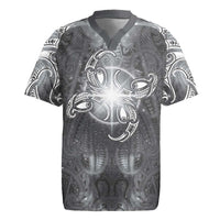 New Zealand Matariki Ururangi Rugby Jersey Maori Moko Grey Galaxy