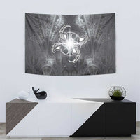 New Zealand Matariki Ururangi Tapestry Maori Moko Grey Galaxy