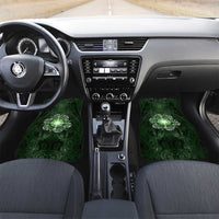 New Zealand Matariki Tupuarangi Car Mats Maori Moko Green Galaxy
