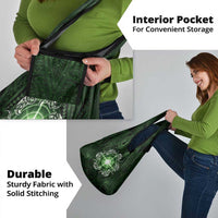 New Zealand Matariki Tupuarangi Grocery Bag Maori Moko Green Galaxy