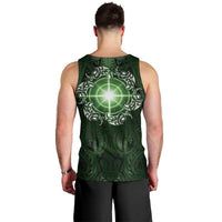 New Zealand Matariki Tupuarangi Men Tank Top Maori Moko Green Galaxy