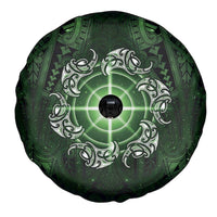 New Zealand Matariki Tupuarangi Spare Tire Cover Maori Moko Green Galaxy LT05 - Polynesian Pride
