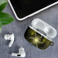 New Zealand Matariki Hiwaiterangi AirPods Case Maori Moko Yellow Galaxy LT05 - Polynesian Pride