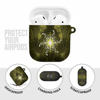 New Zealand Matariki Hiwaiterangi AirPods Case Maori Moko Yellow Galaxy LT05 - Polynesian Pride