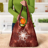 New Zealand Matariki Pohutukawa Grocery Bag Maori Moko Red Galaxy