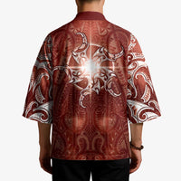 New Zealand Matariki Pohutukawa Kimono Maori Moko Red Galaxy