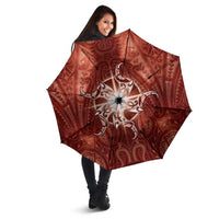 New Zealand Matariki Pohutukawa Umbrella Maori Moko Red Galaxy
