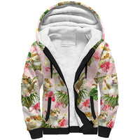 Hawaii Guinea Hula Pig Sherpa Hoodie Funny Tropical Style