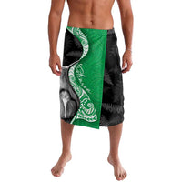 New Zealand Aotearoa Lavalava Kiwi Fern Maori Pattern Green Version LT05 Green - Polynesian Pride