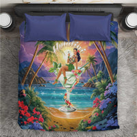 Aloha Hawaii Bedding Set Hula Martini Tropical Vibes - Polynesian Pride