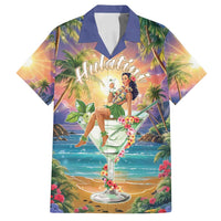 Aloha Hawaii Family Matching Summer Maxi Dress and Hawaiian Shirt Hula Martini Tropical Vibes - Polynesian Pride