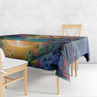 Aloha Hawaii Tablecloth Hula Martini Tropical Vibes - Polynesian Pride