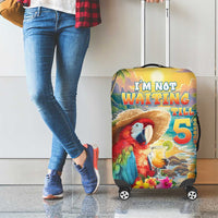 Hawaii Parrot Luggage Cover Im Not Waiting Till 5 Oclock