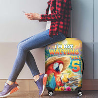 Hawaii Parrot Luggage Cover Im Not Waiting Till 5 Oclock