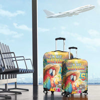 Hawaii Parrot Luggage Cover Im Not Waiting Till 5 Oclock