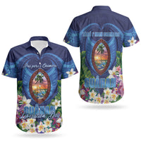 Guam Liberation Day Couples Matching Puletasi and Hawaiian Shirt Pas Para I Chamoru