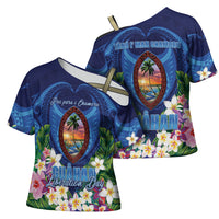 Guam Liberation Day Cross Shoulder Shirt Pas Para I Chamoru