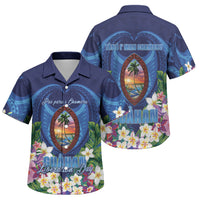 Guam Liberation Day Family Matching Short Sleeve Bodycon Dress and Hawaiian Shirt Pas Para I Chamoru LT05 Son's Shirt Navy - Polynesian Pride