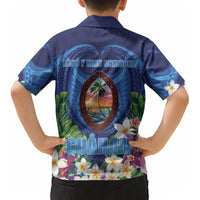 Guam Liberation Day Kid Hawaiian Shirt Pas Para I Chamoru LT05 - Polynesian Pride