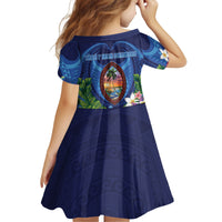 Guam Liberation Day Kid Short Sleeve Dress Pas Para I Chamoru LT05 - Polynesian Pride