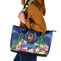 Guam Liberation Day Leather Tote Bag Pas Para I Chamoru