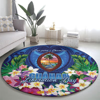 Guam Liberation Day Round Carpet Pas Para I Chamoru