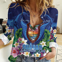 Guam Liberation Day Women Casual Shirt Pas Para I Chamoru