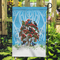 New Zealand Birds Christmas Garden Flag Pohutukawa Xmas Tree